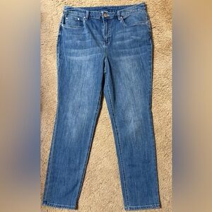 Christopher & Banks Classic Blue Denim Women's Jeans Size 14 Straight leg